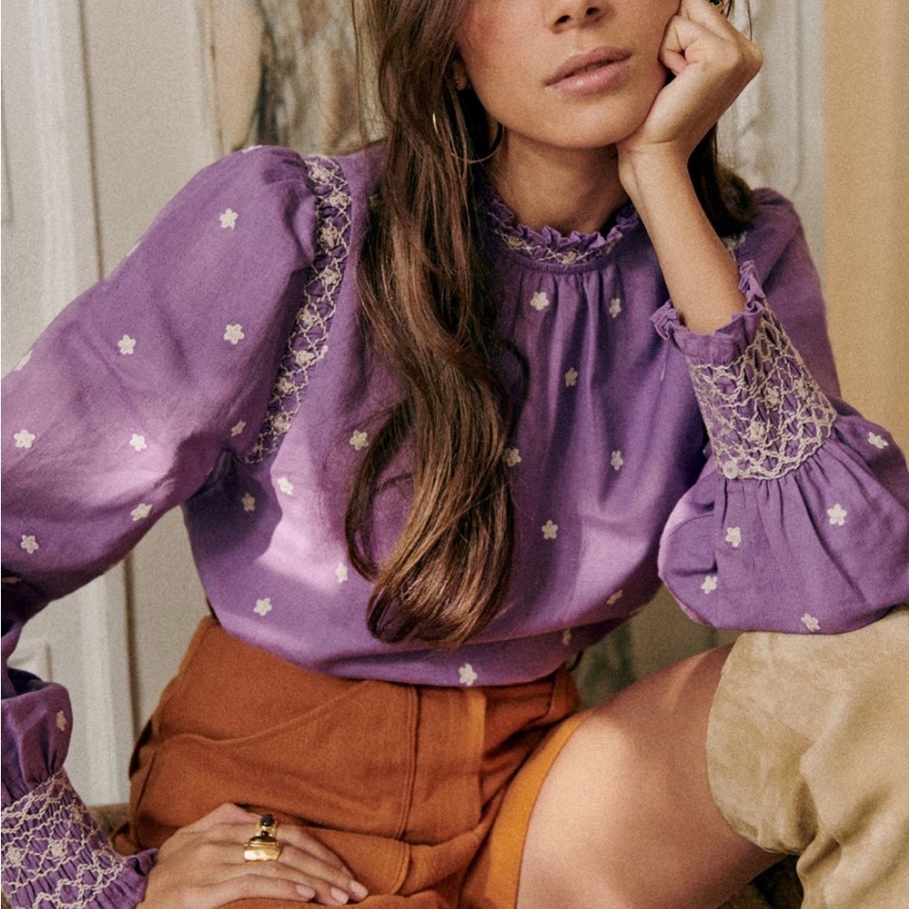 EUC Sézane Milano blouse size 34